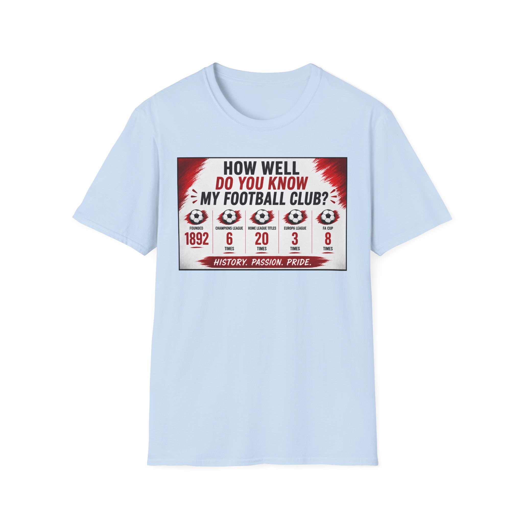 How Well Do You Know My Football Club? T-Shirt — Fan Trivia Graphic Tee